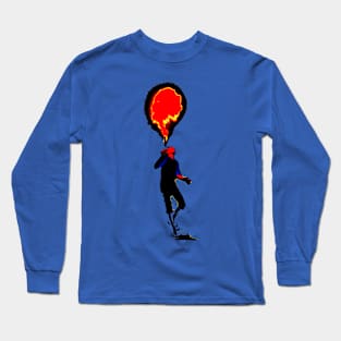 A person and a fire ballon Long Sleeve T-Shirt